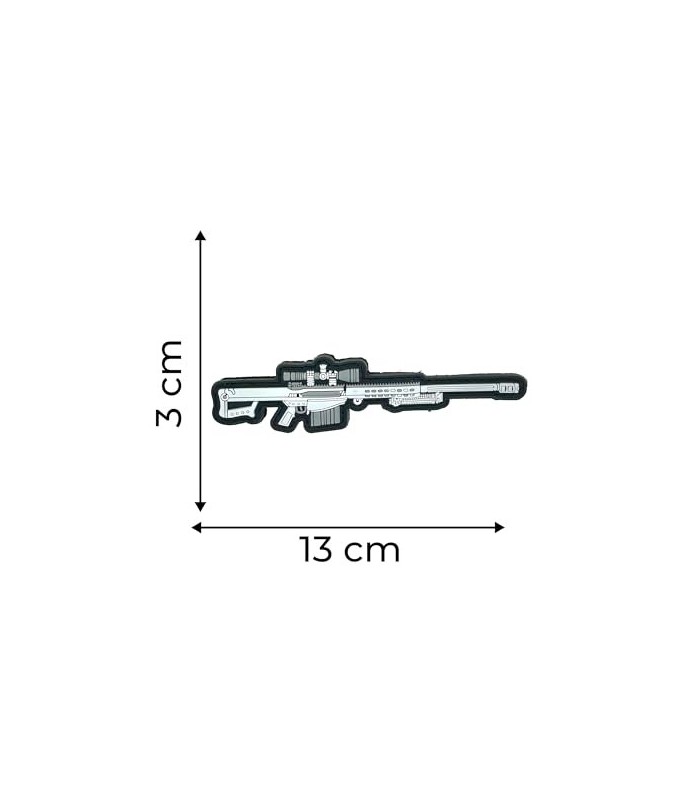 Parche de Goma Hook and Loop Francotirador Blanco Nieve - Edición Limitada -13x3cm - Gemelolandia