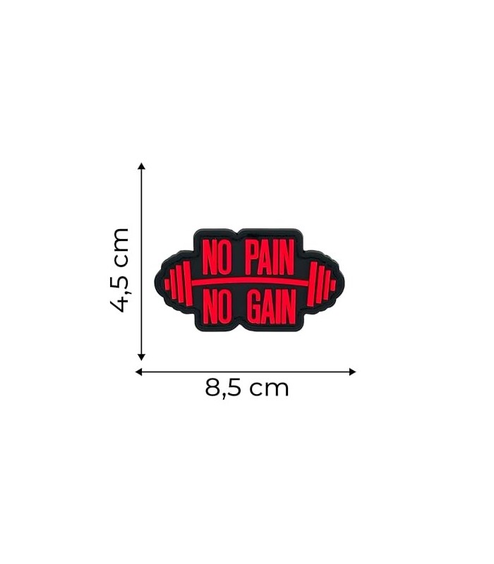 Parche de Goma Hook and Loop No Pain No Gain 8,5x4,5cm