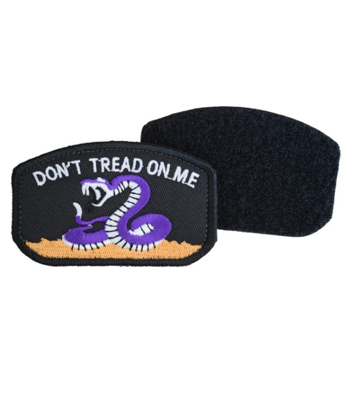 Parche Hook and Loop Dont tread on me- Color Negro - 78x49mm