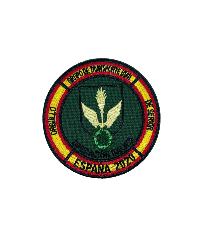 Parche Hook and Loop Operacion Balmis 2020 Grupo de Transporte III - 41 8cm