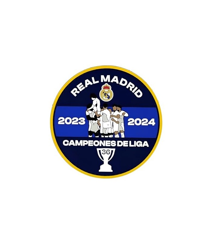Parche PVC Hook and Loop Equipo Campeón de Fútbol 2023-2024 8cm