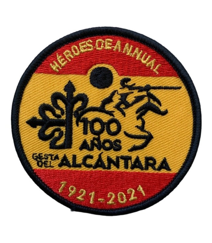 Parche Termoadhesivo 100 aniversario de la Gesta de Alcantara 7cm