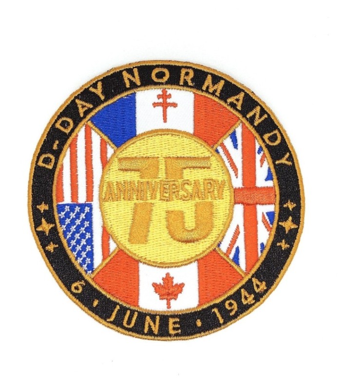 Parche Termoadhesivo 75 Aniversario Normandia Día D 9 cm