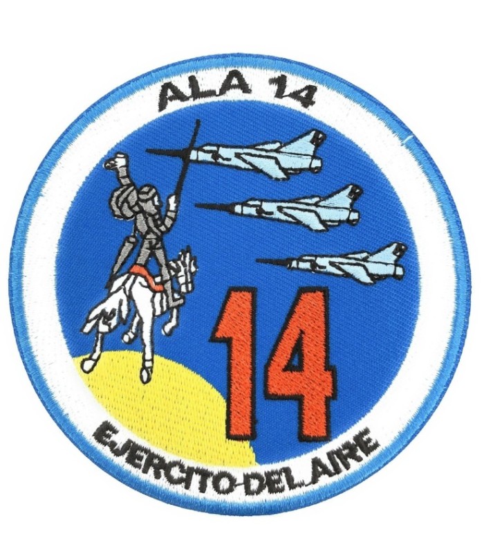 Parche Termoadhesivo Ala 14 Los Llanos Ejercito del Aire 9 Cm