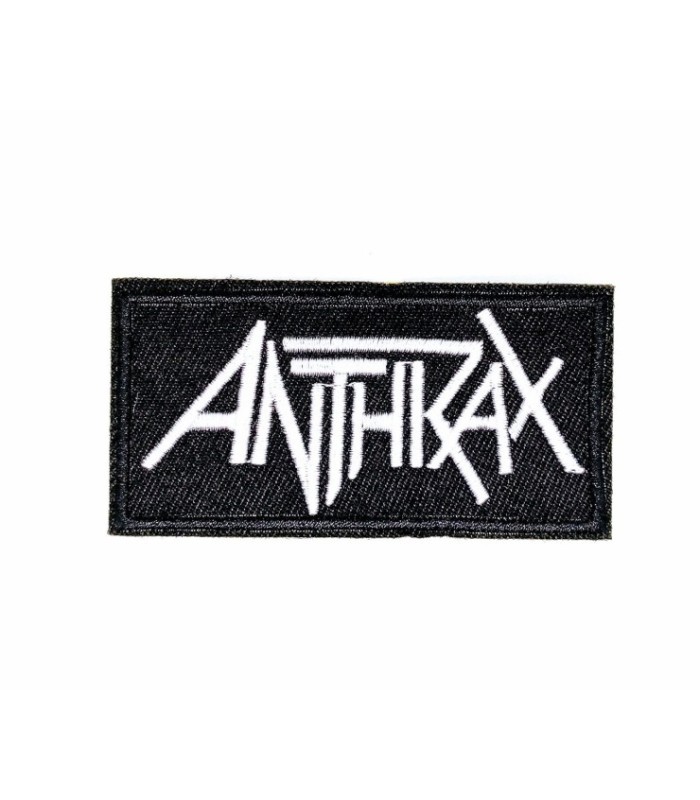 Parche Termoadhesivo Anthrax white 8x4cm