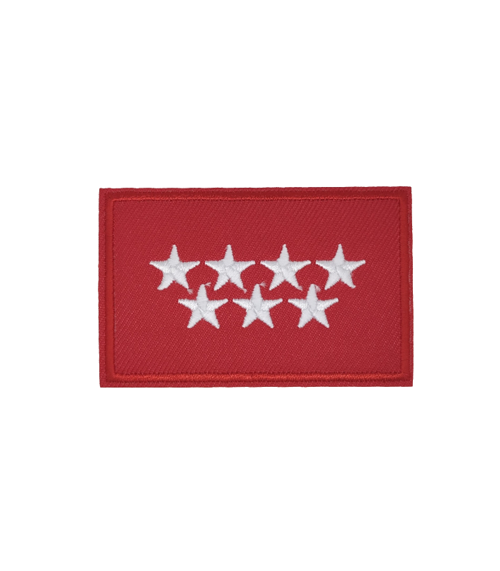Parche Termoadhesivo Bandera Comunidad de Madrid 7,5x5cm