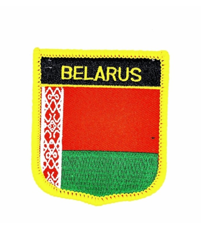 Parche Termoadhesivo Bandera escudo Bielorrusia 7x6 cm
