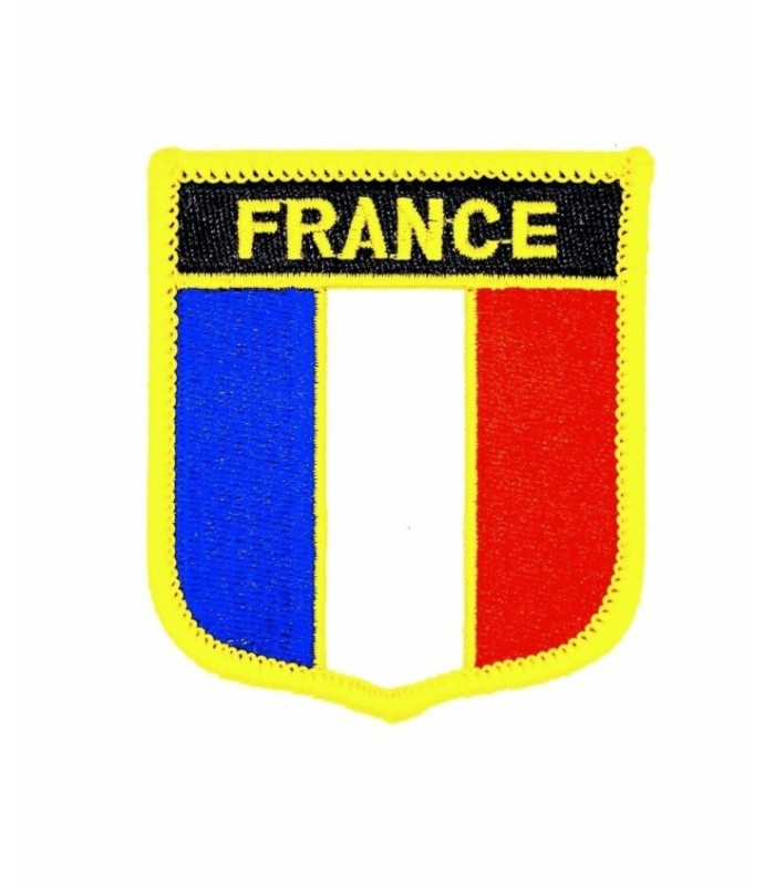 Parche Termoadhesivo Bandera escudo Francia 7x6 cm