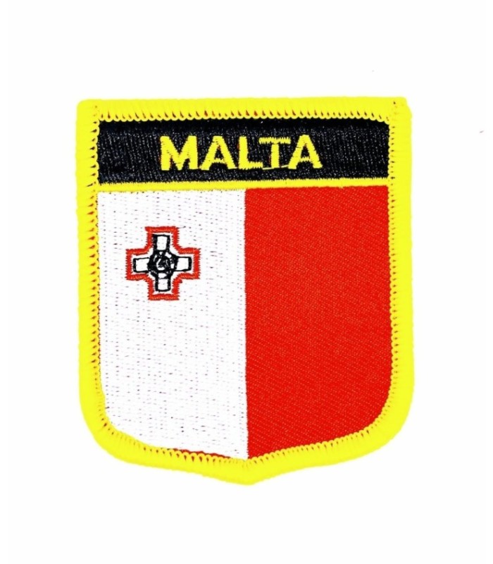 Parche Termoadhesivo Bandera escudo Malta 7x6 cm