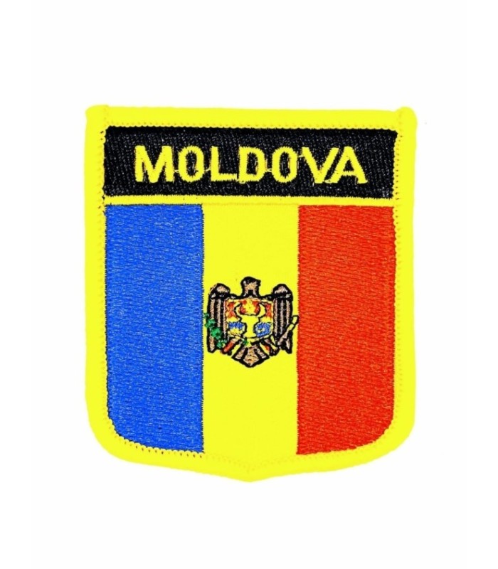 Parche Termoadhesivo Bandera escudo Moldavia 7x6 cm