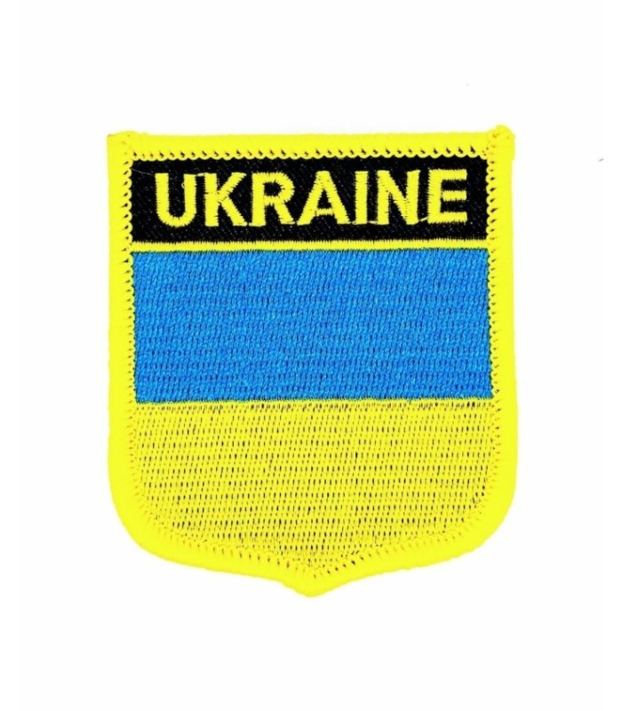 Parche Termoadhesivo Bandera escudo Ucrania 7x6 cm