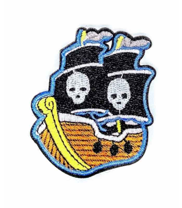 Parche Termoadhesivo Barco Pirata 6,5x5cm