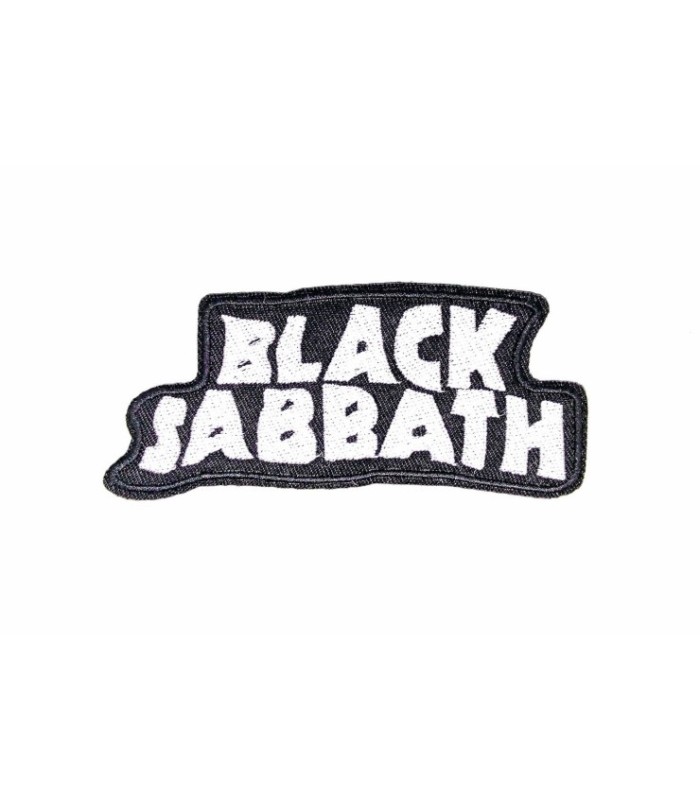 Parche Termoadhesivo Black Sabbath white 10,5x4,5cm
