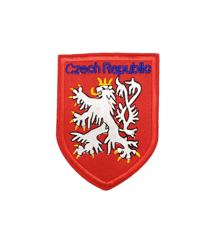 Parche Termoadhesivo Escudo Leon República Checa Rojo 9x6,5cm