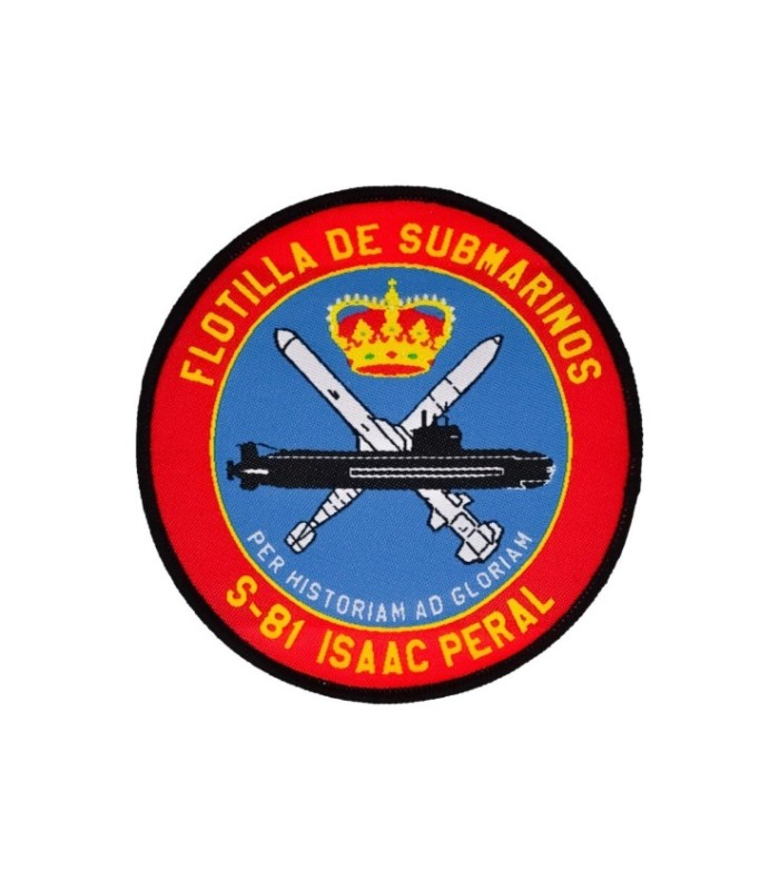 Parche Termoadhesivo Flotilla de Submarinos S-81 Isacc Peral 9 cm - Gemelolandia