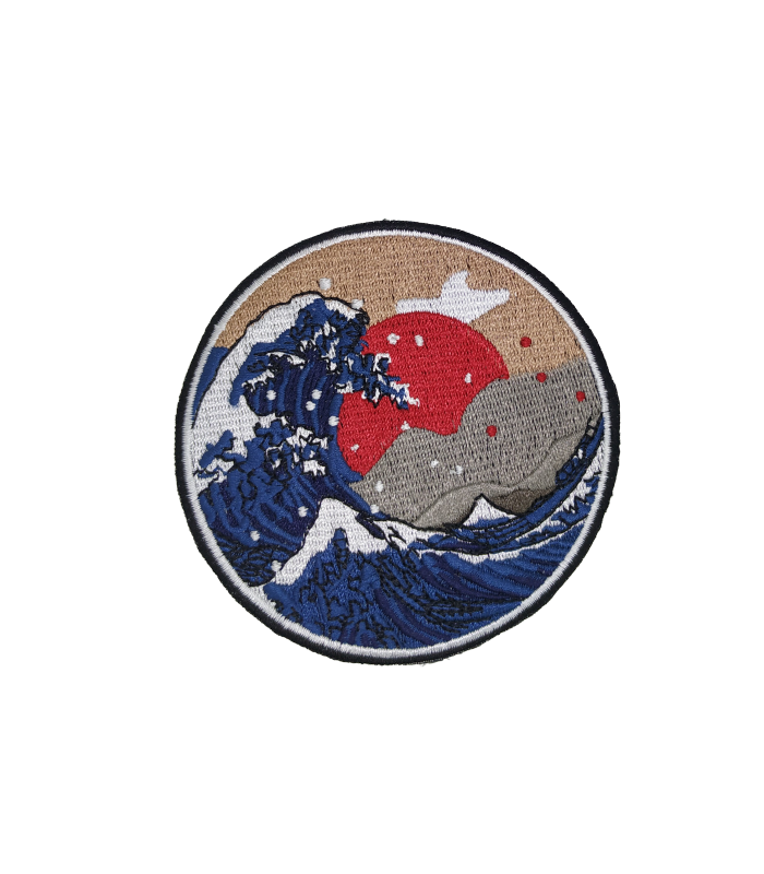 Parche Termoadhesivo Gran Ola de Kanagawa 8,5cm