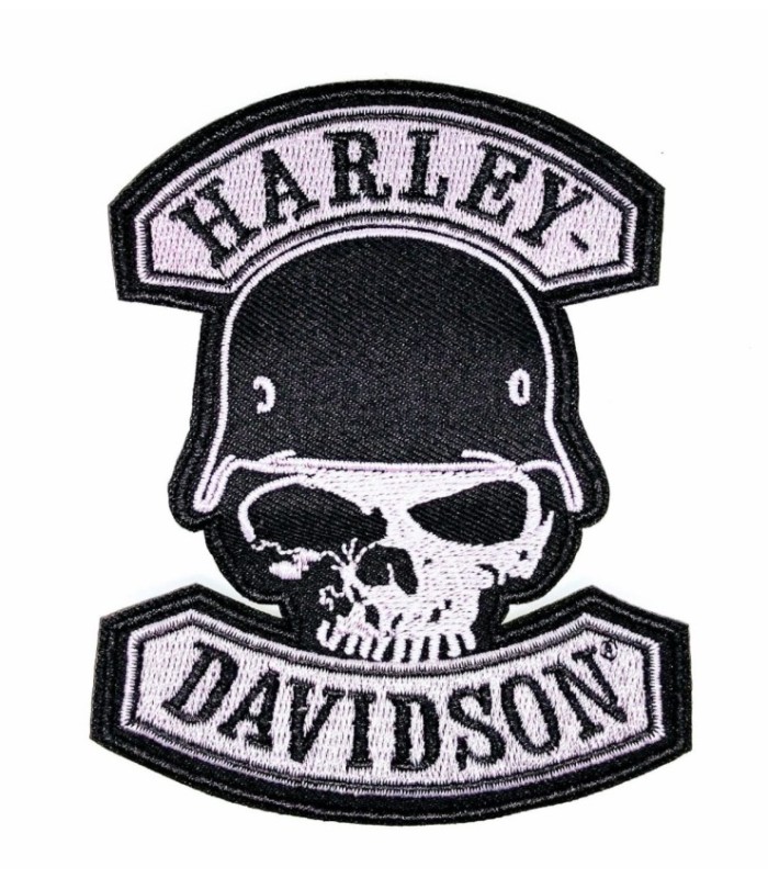 Parche Termoadhesivo HD Calavera casco 10x8cm