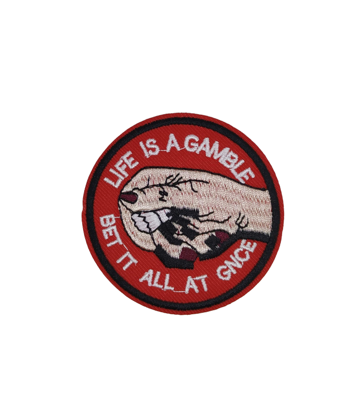 Parche Termoadhesivo Life Is A Gamble 7 cm