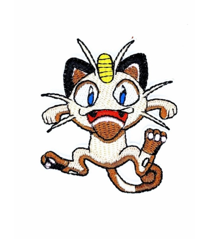 Parche Termoadhesivo Meowth Pokemon 6x6 cm