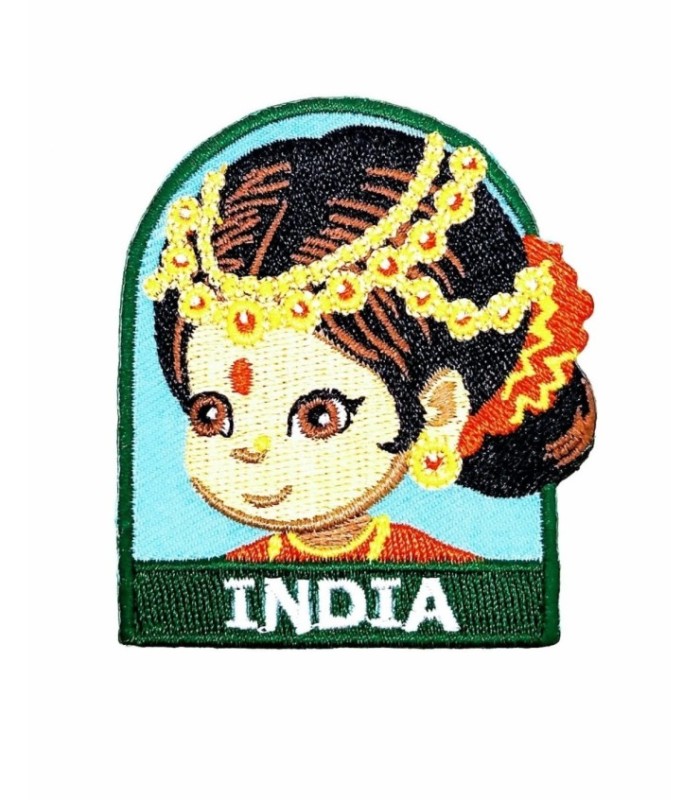 Parche Termoadhesivo Muñeca hindú 6x5,5 cm