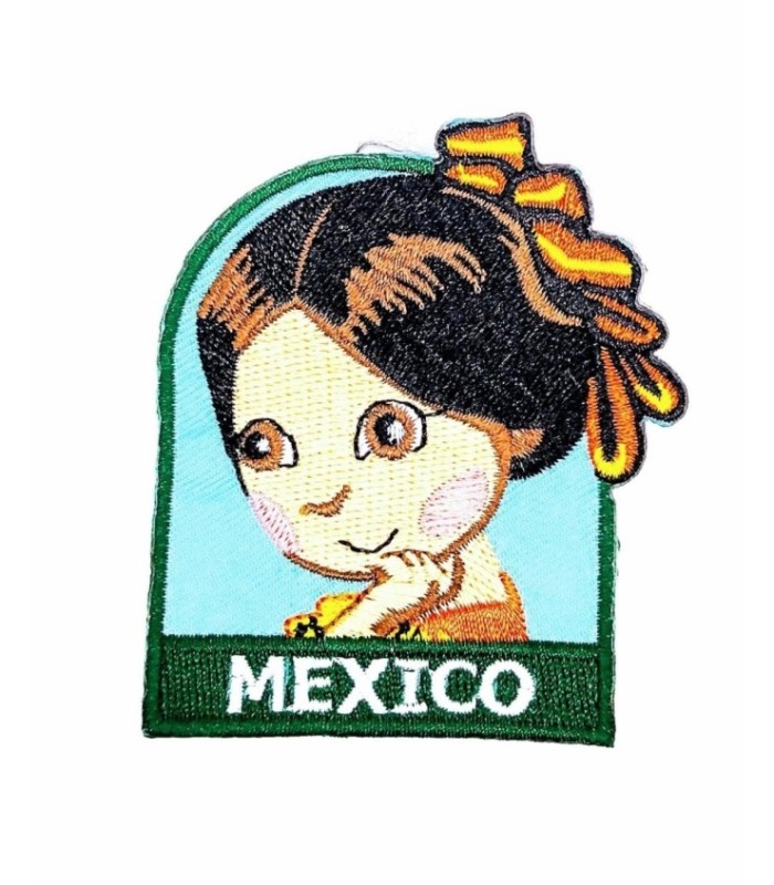 Parche Termoadhesivo Muñeca mexicana 6x5,5 cm