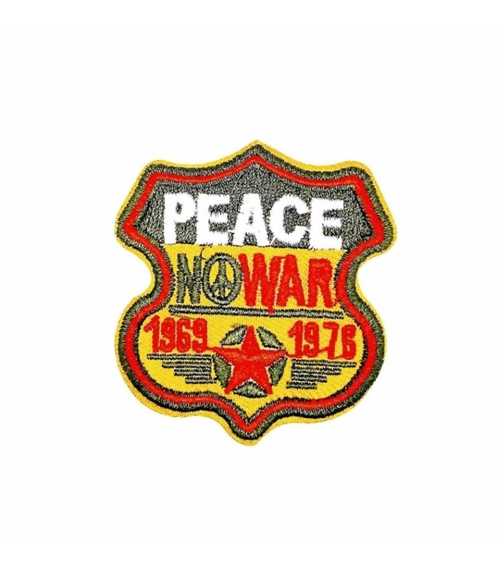 Parche Termoadhesivo Peace No War 1969-1976 5,5cm