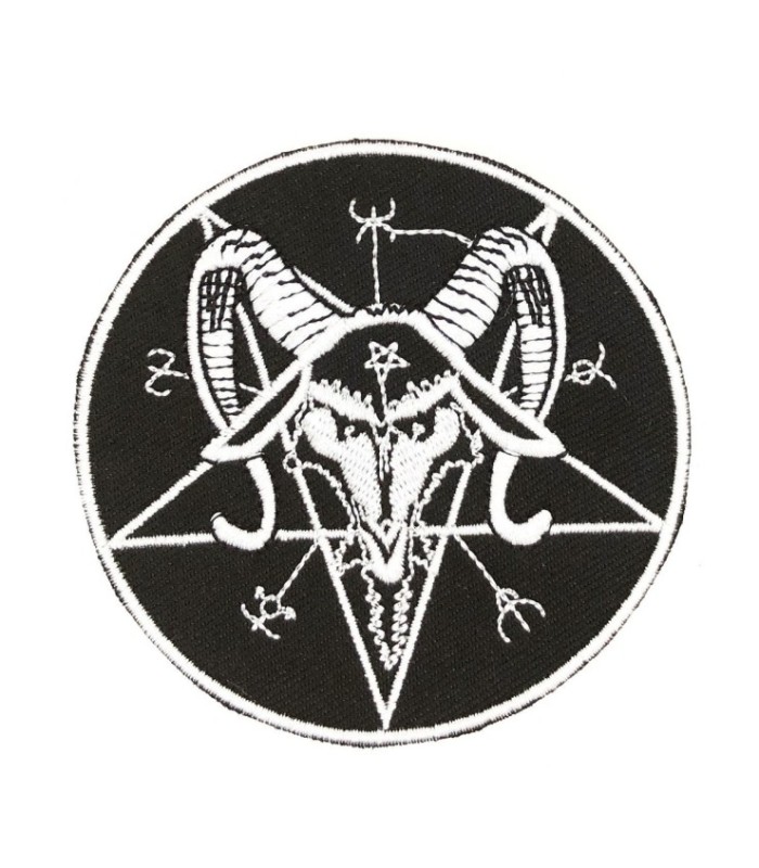 Parche Termoadhesivo Pentagrama Invertido 7,5cm