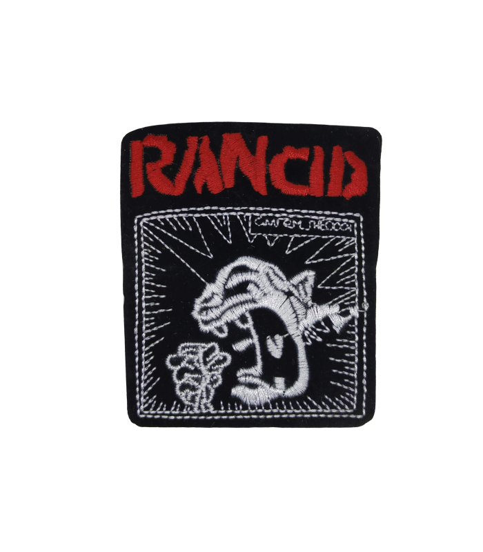 Parche Termoadhesivo Rancid Black 9x7,5cm