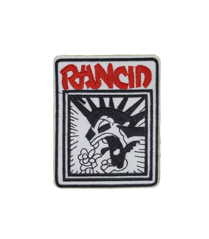 Parche Termoadhesivo Rancid White 8,5x7cm
