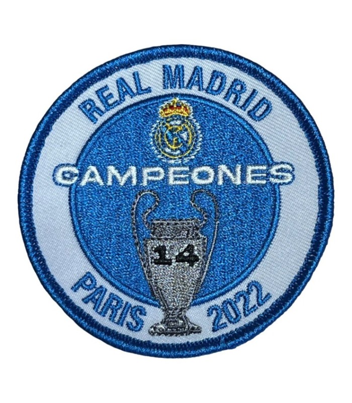 Parche termoadhesivo Real Madrid Campeones Champions League Paris 2022