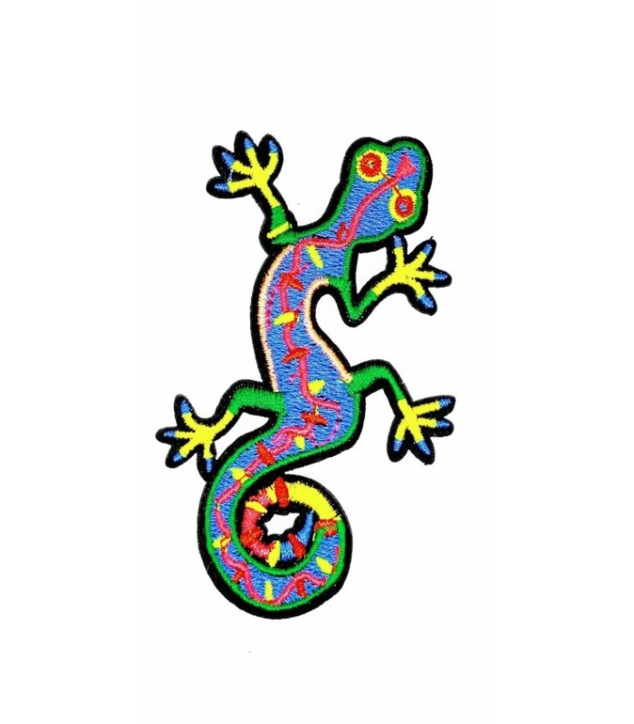 Parche Termoadhesivo Salamandra colorida 8,5x5 cm