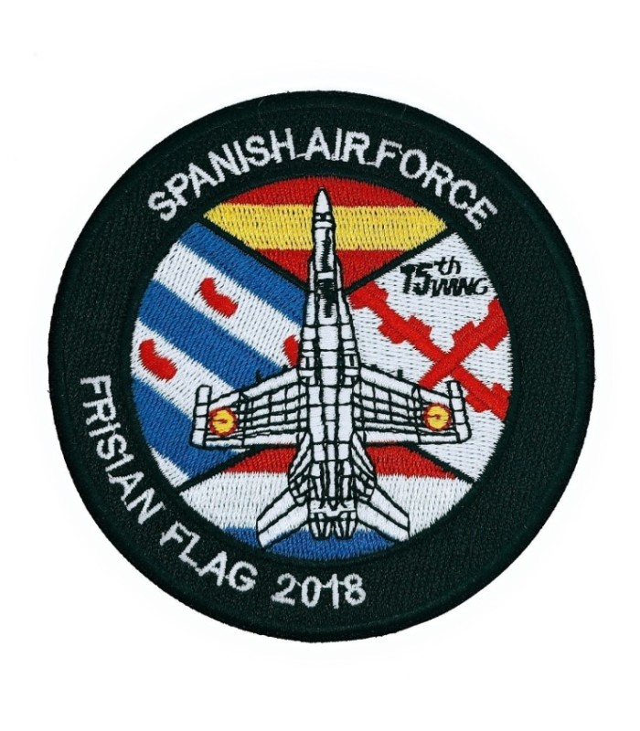 Parche Termoadhesivo Spanish Air Force Frisian Flag 2018 9cm