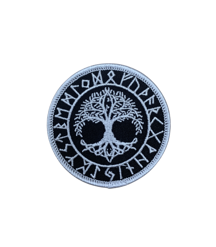 Parche Yggdrasil Futhark Arbol de la Vida 7 cm Termoadhesivo