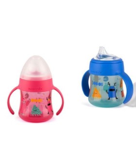 BIBERON ENTRENA ASAS SILICONA 150ml +6M