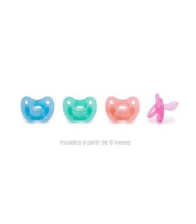 CHUPETE TODO SILICONA ANATOMICO +6M
