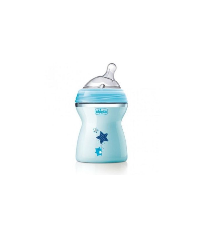 BIBERON NATFEELING 2M+ 250ML AZUL