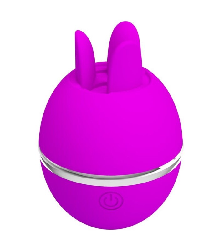 PRETTY LOVE - VIBRADOR DE SILICONA REDONDO GEMINI BALL MORADO