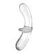 SATISFYER - DOUBLE CRYSTAL DILDO TRANSPARENTE