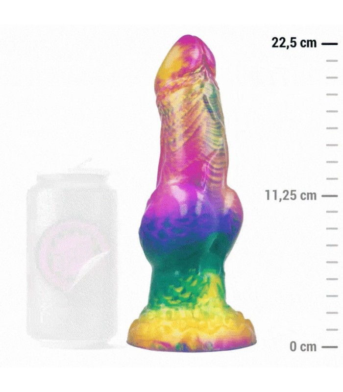 EPIC - IRIS DILDO CON TESTÍCULOS ARCOÍRIS DE PLACER