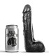ALL BLACK - DILDO REALISTICO NEGRO SUAVE 20 CM