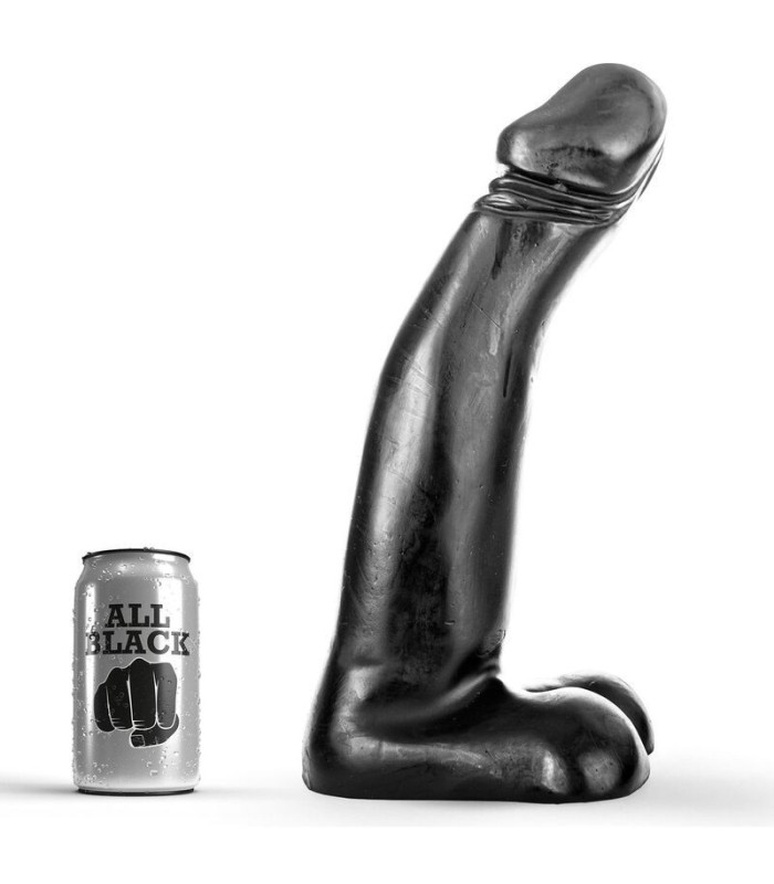 ALL BLACK - DILDO REALISTA NEGRO FISTING 29 CM