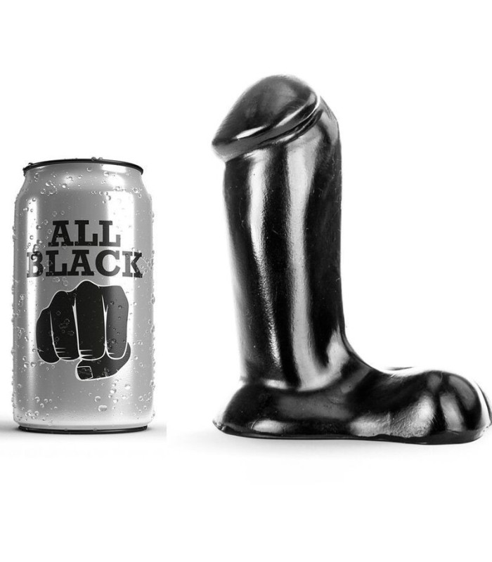 ALL BLACK - DILDO REALISTICO 14 CM