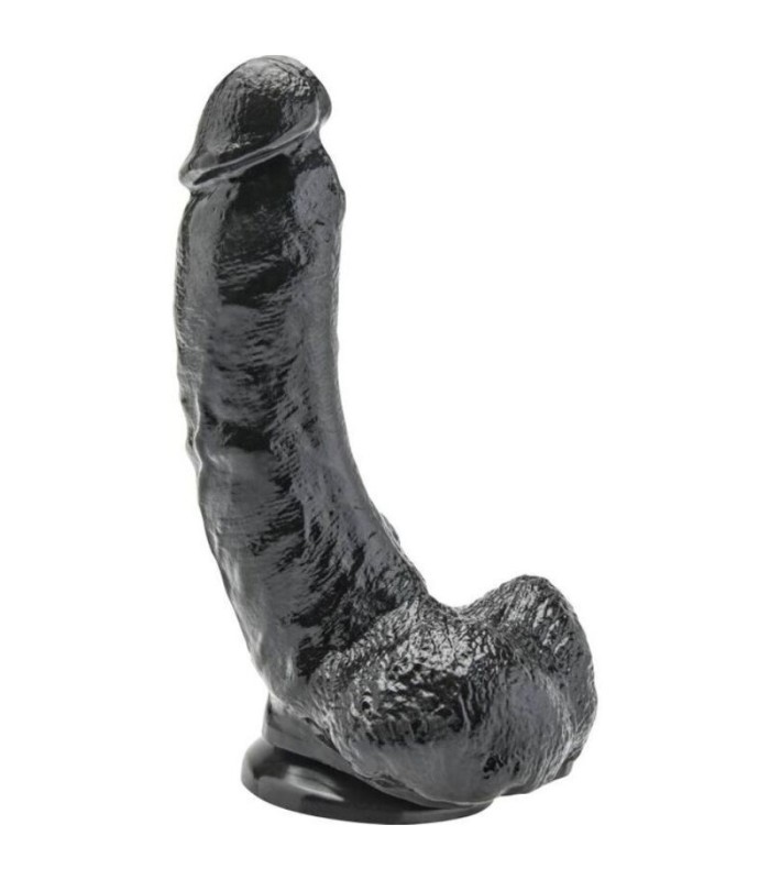 GET REAL - DILDO 20,5 CM CON TESTICULOS NEGRO