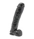 GET REAL - DILDO 28 CM CON TESTICULOS NEGRO