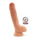 GET REAL - DUAL DENSITY DILDO 25,5 CM CON TESTICULOS NATURAL