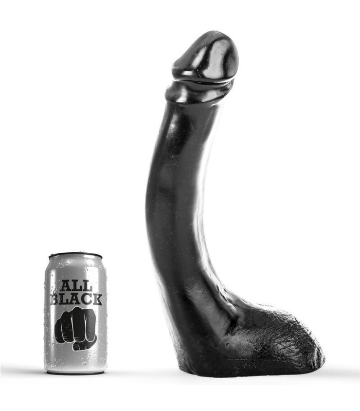 ALL BLACK - DILDO NEGRO 29 CM FISTING