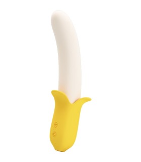 PRETTY LOVE - BANANA GEEK SUPER POWER 7 VIBRACIONES UP&DOWN SILICONA NEGRO