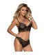 SUBBLIME - SET SUJETADOR Y PANTIES NEGRO S/M