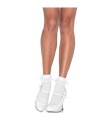 LEG AVENUE - CALCETINES CON VOLANTE ENCAJE BLANCO