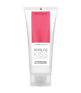 MIXGLISS - LUBRICANTE BASE AGUA SABOR A FRESA 70 ML